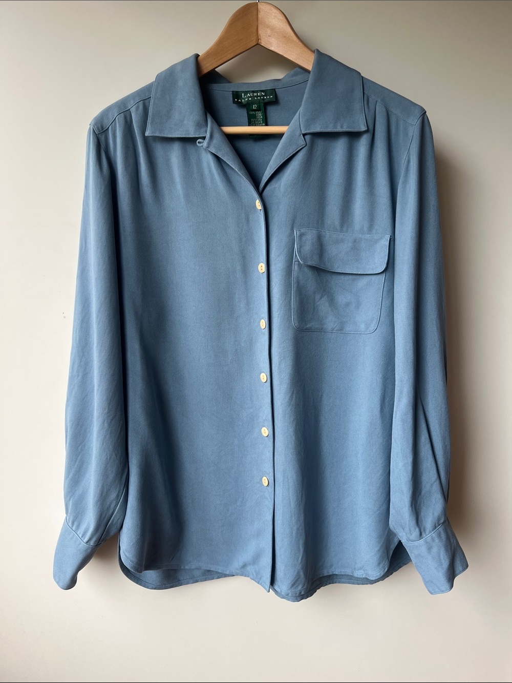 Ralph Lauren Silk Oversized Shirt